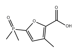 5-(二甲基磷酰基)-3-甲基呋喃-2-羧酸, 2648962-63-2, 结构式