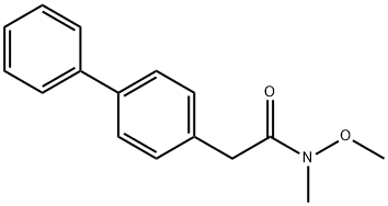 [1,1'-Biphenyl]-4-acetamide, N-methoxy-N-methyl- 化学構造式