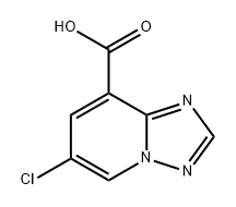 [1,2,4]Triazolo[1,5-a]pyridine-8-carboxylic acid, 6-chloro- Structure