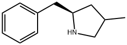 Pyrrolidine, 4-methyl-2-(phenylmethyl)-, (2R)- Structure