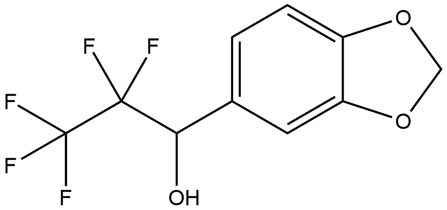 α-(1,1,2,2,2-Pentafluoroethyl)-1,3-benzodioxole-5-methanol Structure