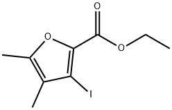 2-Furancarboxylic acid, 3-iodo-4,5-dimethyl-, ethyl ester Structure