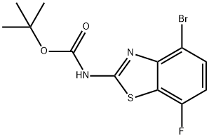(4-溴-7-氟苯并[D]噻唑-2-基)氨基甲酸叔丁酯,2649788-82-7,结构式