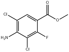 Benzoic acid, 4-amino-3,5-dichloro-2-fluoro-, methyl ester Structure
