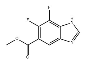 1H-Benzimidazole-5-carboxylic acid, 6,7-difluoro-, methyl ester,2649854-82-8,结构式