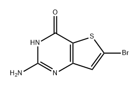 2-氨基-6-溴噻吩[3,2-D]嘧啶-4(1H)-酮, 2650592-34-8, 结构式