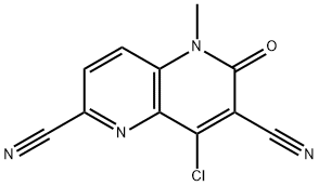 8-氯-5,6-二氢-5-甲基-6-氧代-1,5-萘啶-2,7-二腈, 2651224-52-9, 结构式