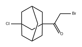 Ethanone, 2-bromo-1-(3-chlorotricyclo[3.3.1.13,7]dec-1-yl)- Structure
