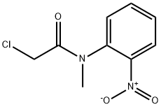 Acetamide, 2-chloro-N-methyl-N-(2-nitrophenyl)- 化学構造式