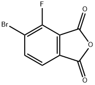 1,3-Isobenzofurandione, 5-bromo-4-fluoro- 化学構造式