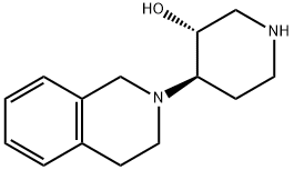3-Piperidinol, 4-(3,4-dihydro-2(1H)-isoquinolinyl)-, (3R,4R)- 结构式