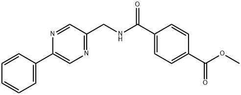 2654074-59-4 4-[[(5-苯基-2-吡嗪基)甲基]氨基甲酰基]苯甲酸甲酯