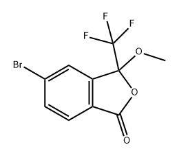 5-溴-3-甲氧基-3-(三氟甲基)异苯并呋喃-1(3H)-酮,2654746-93-5,结构式