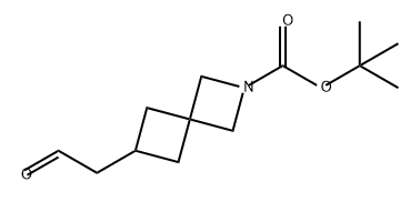 6-(2-氧乙基)-2-氮杂螺[3.3]庚烷-2-羧酸叔丁酯,2655660-64-1,结构式