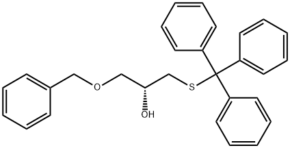 2-Propanol, 1-(phenylmethoxy)-3-[(triphenylmethyl)thio]-, (2R)- Structure