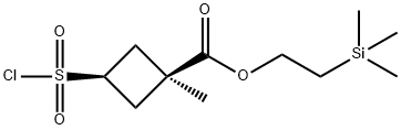 2-(Trimethylsilyl)ethyl cis-3-(chlorosulfonyl)-1-methylcyclobutanecarboxylate|CIS-2-(三甲基甲硅烷基)乙基3-(氯磺酰基)-1-甲基环丁烷羧酸酯