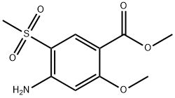 methyl 4-amino-2-methoxy-5-(methylsulfonyl)benzoate Structure