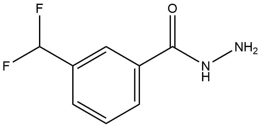 3-(Difluoromethyl)benzoic acid hydrazide Structure