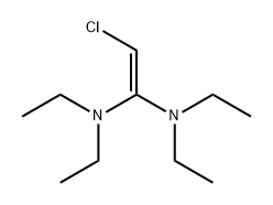 1,1-Ethenediamine, 2-chloro-N,N,N',N'-tetraethyl- 结构式