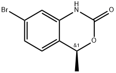 2H-3,1-Benzoxazin-2-one, 7-bromo-1,4-dihydro-4-methyl-, (4S)- Struktur
