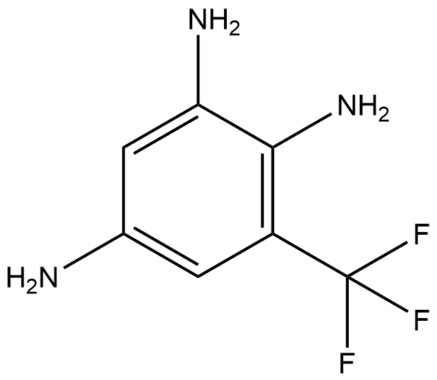 6-(三氟甲基)苯-1,2,4-三胺 结构式