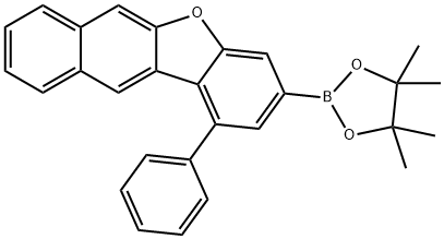 Benzo[b]naphtho[2,3-d]furan, 1-phenyl-3-(4,4,5,5-tetramethyl-1,3,2-dioxaborolan-2-yl)- 结构式