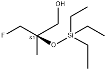(R)-3-氟-2-甲基-2-((三乙基甲硅烷基)氧基)丙烷-1-醇 结构式