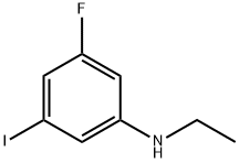 N-乙基-3-氟-5-碘苯胺 结构式