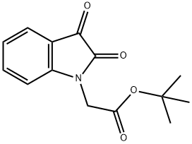 2-甲基-2-丙酰基(2,3-二氧代-2,3-二氢-1H-吲哚-1-基)乙酸酯 结构式