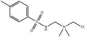 Benzenesulfonamide, N-[[(chloromethyl)dimethylsilyl]methyl]-4-methyl- 化学構造式