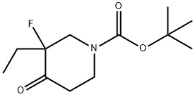 3-乙基-3-氟-4-氧代哌啶-1-羧酸叔丁基酯,2660254-28-2,结构式