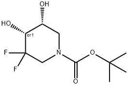 REL-(4R,5R)-3,3-二氟-4,5-二羟基哌啶-1-羧酸叔丁酯, 2660254-91-9, 结构式