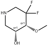 REL-(3R,4R)-5,5-二氟-4-甲氧基哌啶-3-醇,2660254-93-1,结构式