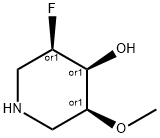 rel-(3R,4S,5S)-3-Fluoro-5-methoxy-4-piperidinol 化学構造式