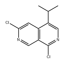 2,7-Naphthyridine, 1,6-dichloro-4-(1-methylethyl)- Structure