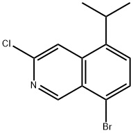 Isoquinoline, 8-bromo-3-chloro-5-(1-methylethyl)- Structure