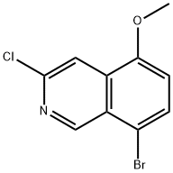 Isoquinoline, 8-bromo-3-chloro-5-methoxy-|8-溴-3-氯-5-甲氧基异喹啉