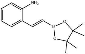 Benzenamine, 2-[(1E)-2-(4,4,5,5-tetramethyl-1,3,2-dioxaborolan-2-yl)ethenyl]- Structure