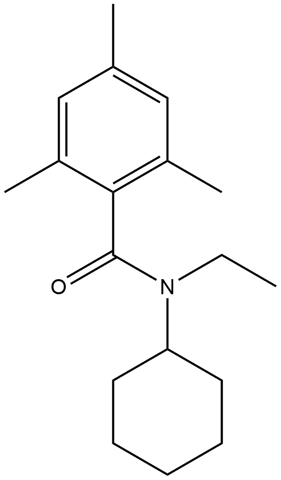 N-Cyclohexyl-N-ethyl-2,4,6-trimethylbenzamide,2662541-69-5,结构式