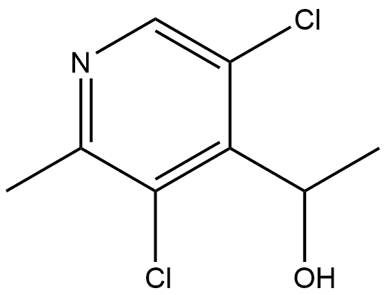 4-Pyridinemethanol, 3,5-dichloro-α,2-dimethyl- Struktur