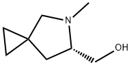 5-Azaspiro[2.4]heptane-6-methanol, 5-methyl-, (6S)- Struktur