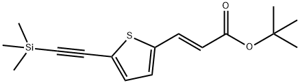 1,1-Dimethylethyl (2E)-3-[5-[2-(trimethylsilyl)ethynyl]-2-thienyl]-2-propenoate Struktur