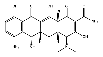 2-Naphthacenecarboxamide, 7-amino-4-(dimethylamino)-1,4,4a,5,5a,6,11,12a-octahydro-3,6,10,12,12a-pentahydroxy-1,11-dioxo-, (4S,4aS,5aS,6S,12aS)- Structure