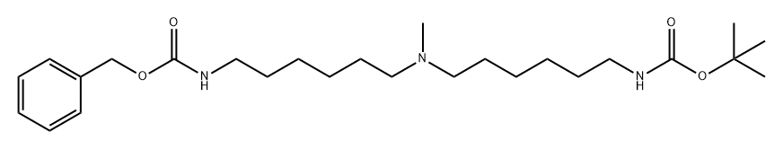 (6-((6-((叔丁氧基羰基)氨基)己基)(甲基)氨基)己基)氨基甲酸苄酯,2665659-90-3,结构式