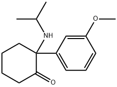 2-(3-甲氧基苯基)-2-[(1-甲基乙基)氨基]环己酮 结构式