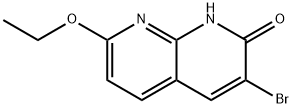 1,8-Naphthyridin-2(1H)-one, 3-bromo-7-ethoxy- Struktur