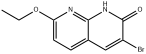 1,8-Naphthyridin-2(1H)-one, 3-bromo-7-ethoxy- Structure