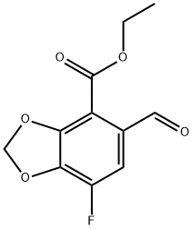Ethyl 7-fluoro-5-formyl-1,3-benzodioxole-4-carboxylate|7-氟-5-甲酰基苯并[D][1,3]二氧杂环戊烯-4-羧酸乙酯