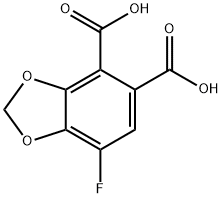 1,3-Benzodioxole-4,5-dicarboxylic acid, 7-fluoro-|7-氟苯并[D][1,3]二氧代-4,5-二羧酸