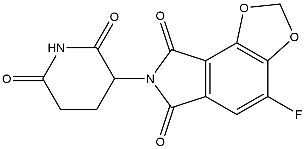 2667597-93-3 7-(2,6-二氧哌啶-3-基)-4-氟-6H-[1,3]二氧杂环[4,5-E]异吲哚-6,8(7H)-二酮